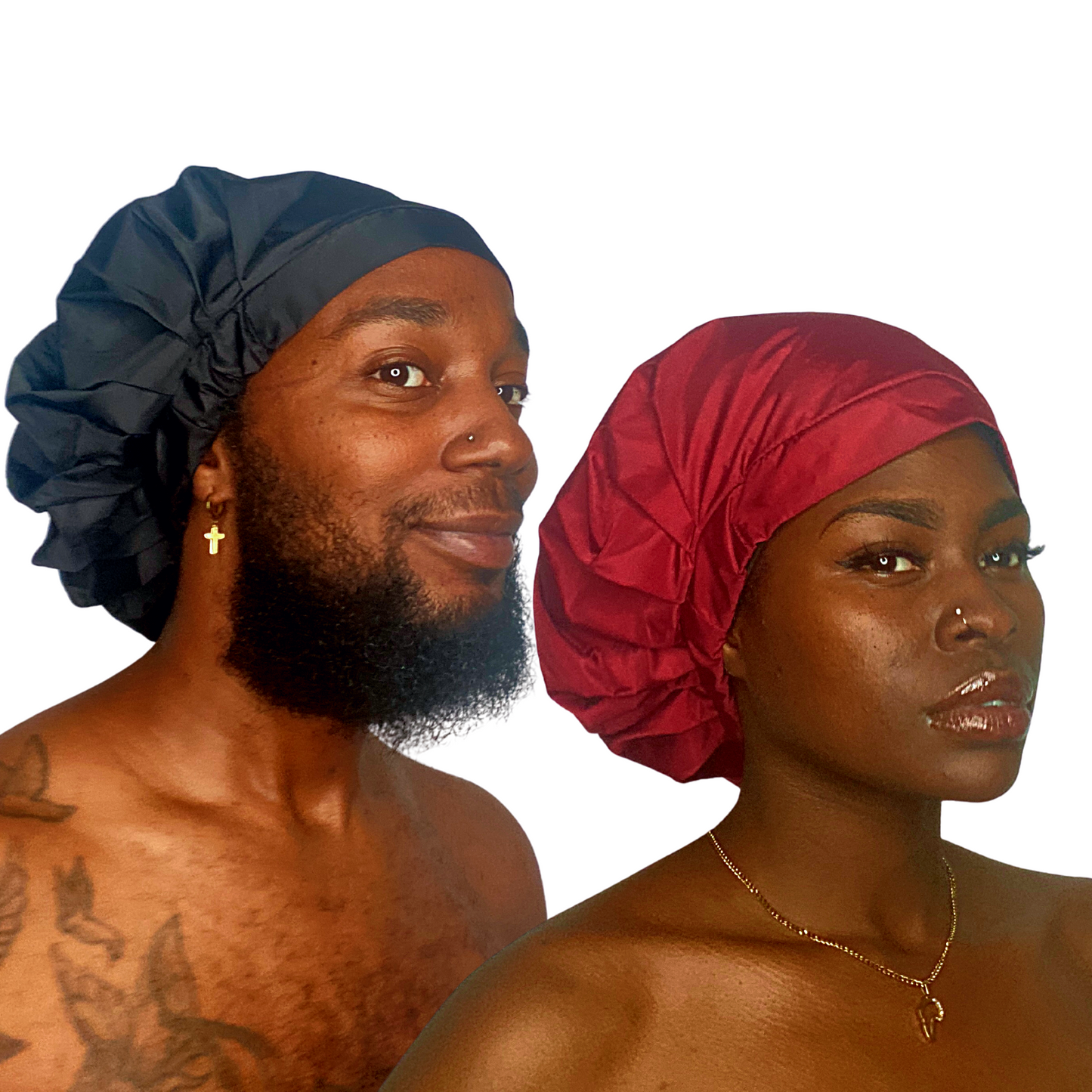 TTAT Shower Cap Extra Large Unisex  - Black
