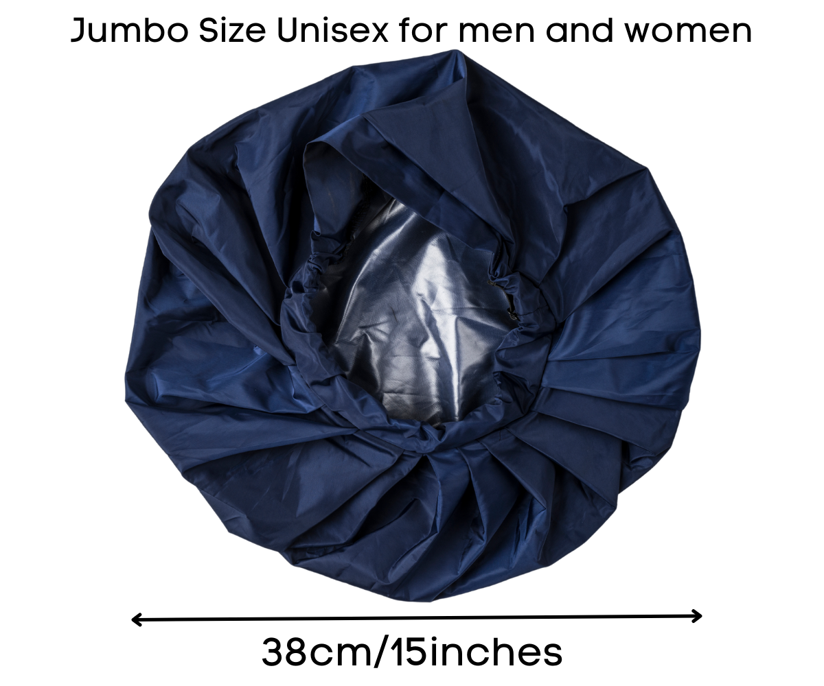 TTAT Shower Cap Jumbo Size Unisex  - Blue
