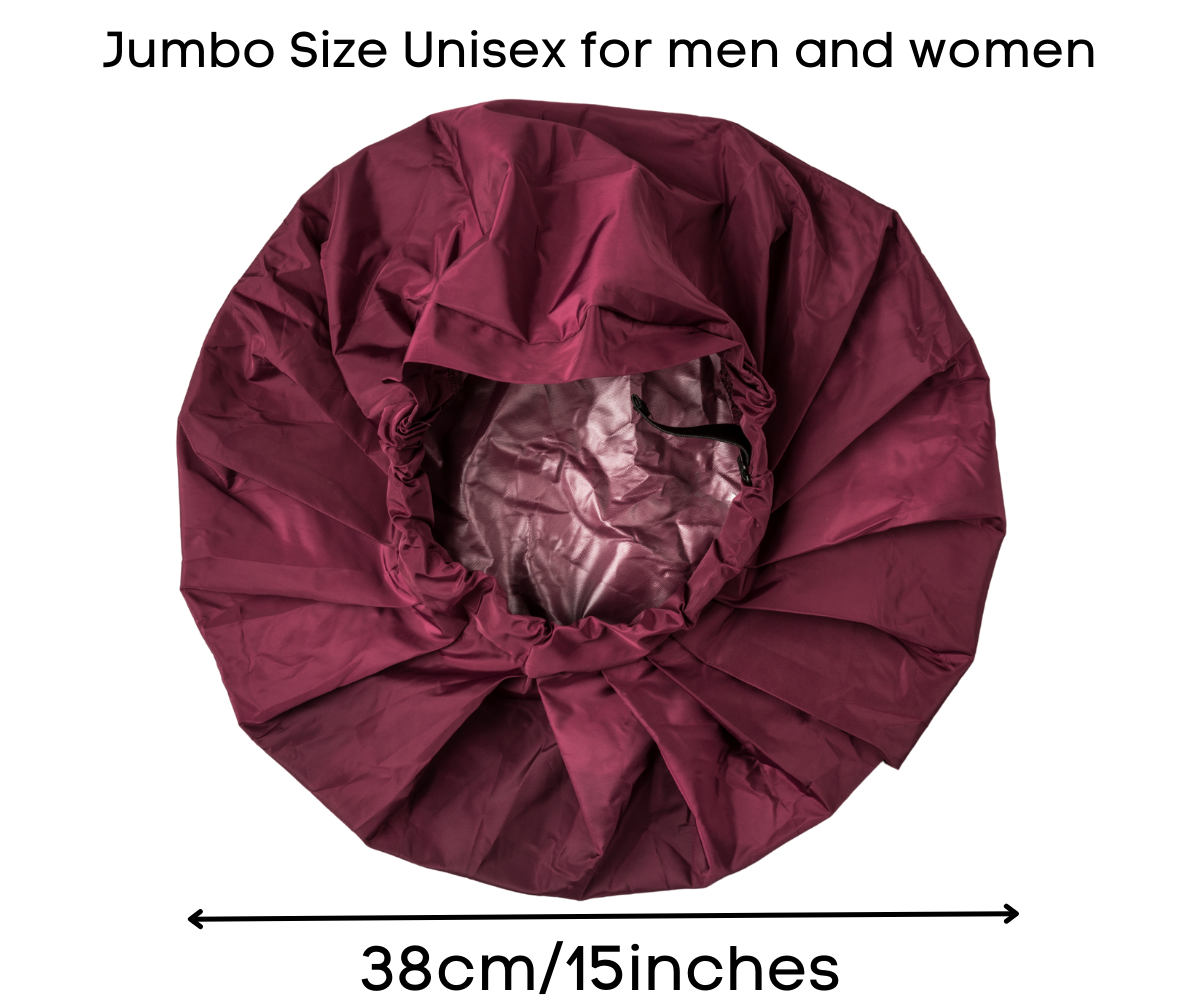 TTAT Shower Cap Jumbo Size Unisex  - Maroon