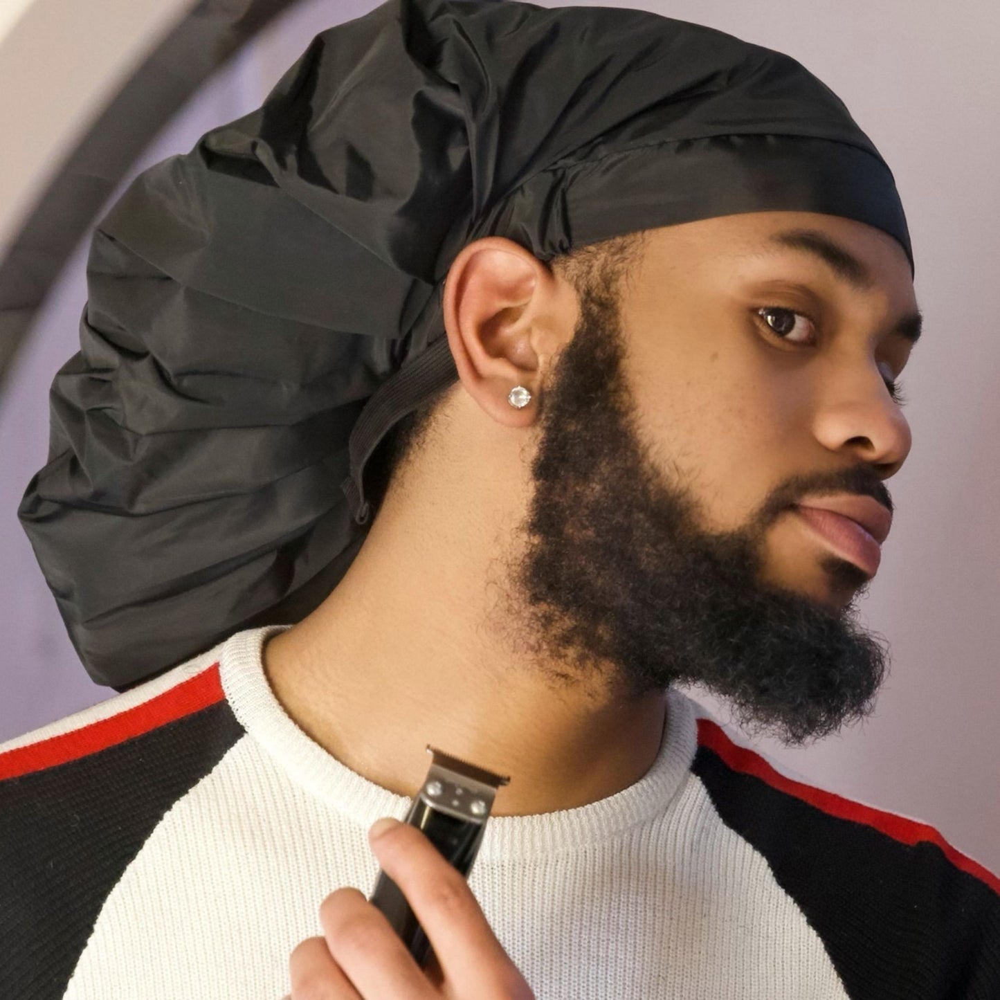 TTAT Shower Cap Jumbo Size Unisex  - Black