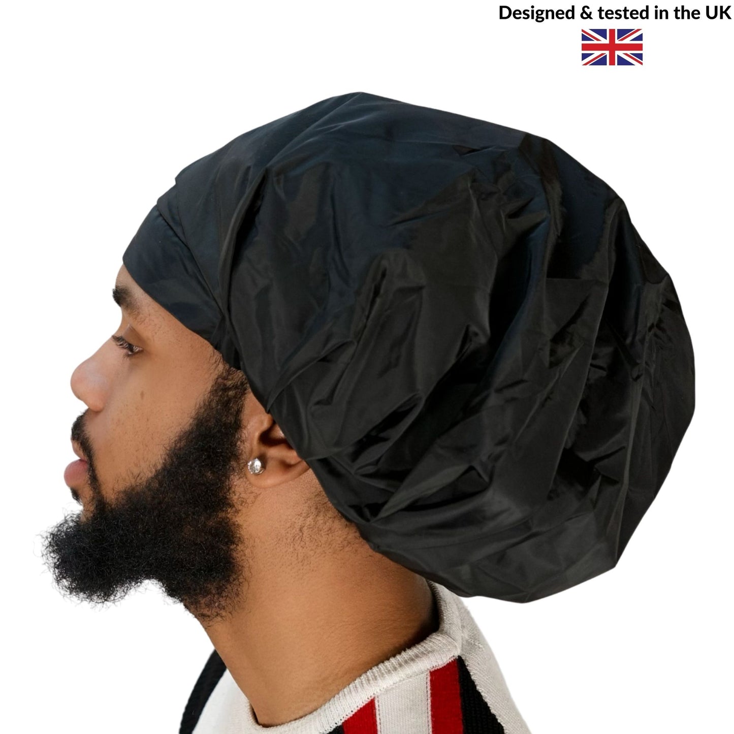 TTAT Shower Cap Jumbo Size Unisex  - Black