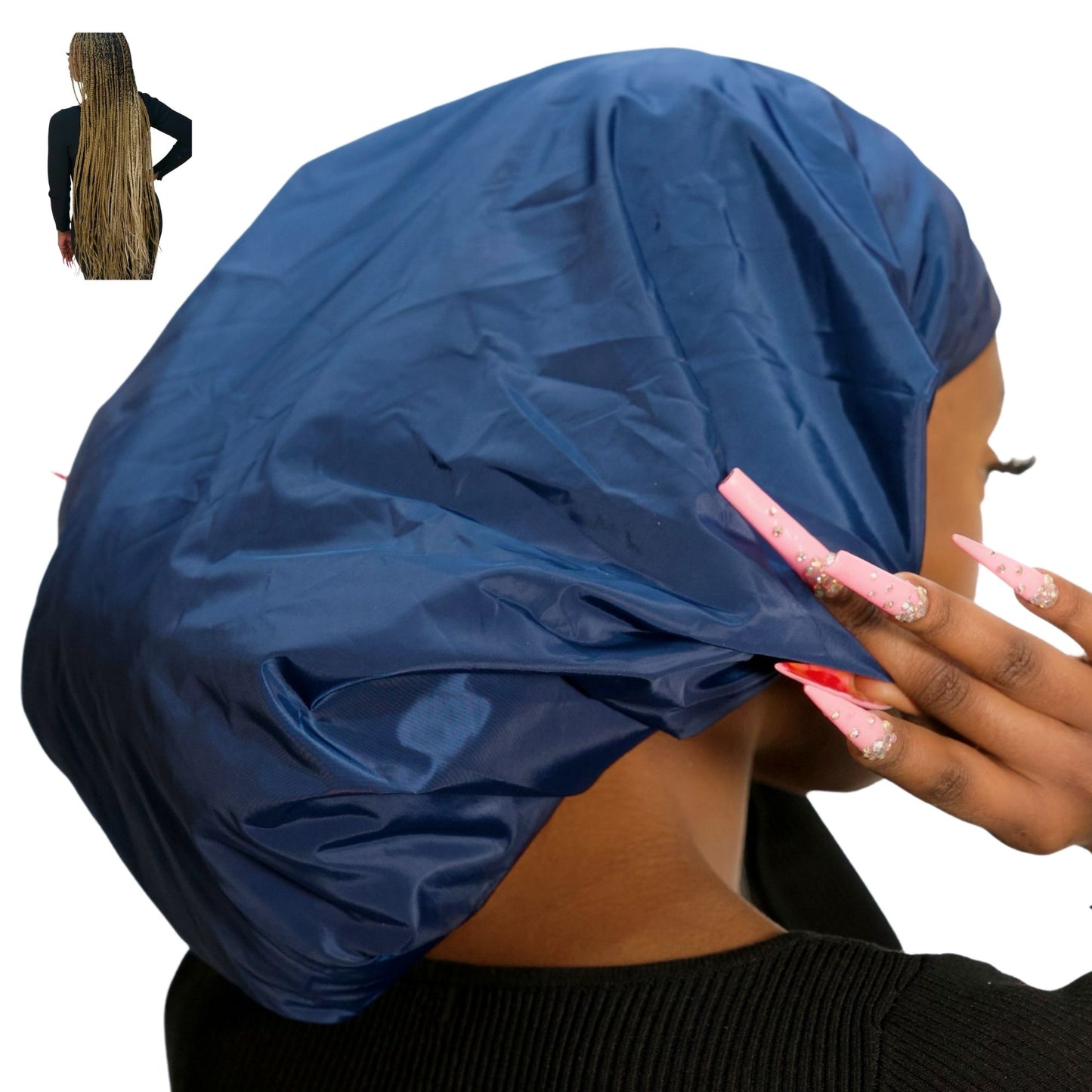 TTAT Shower Cap Jumbo Size Unisex  - Blue