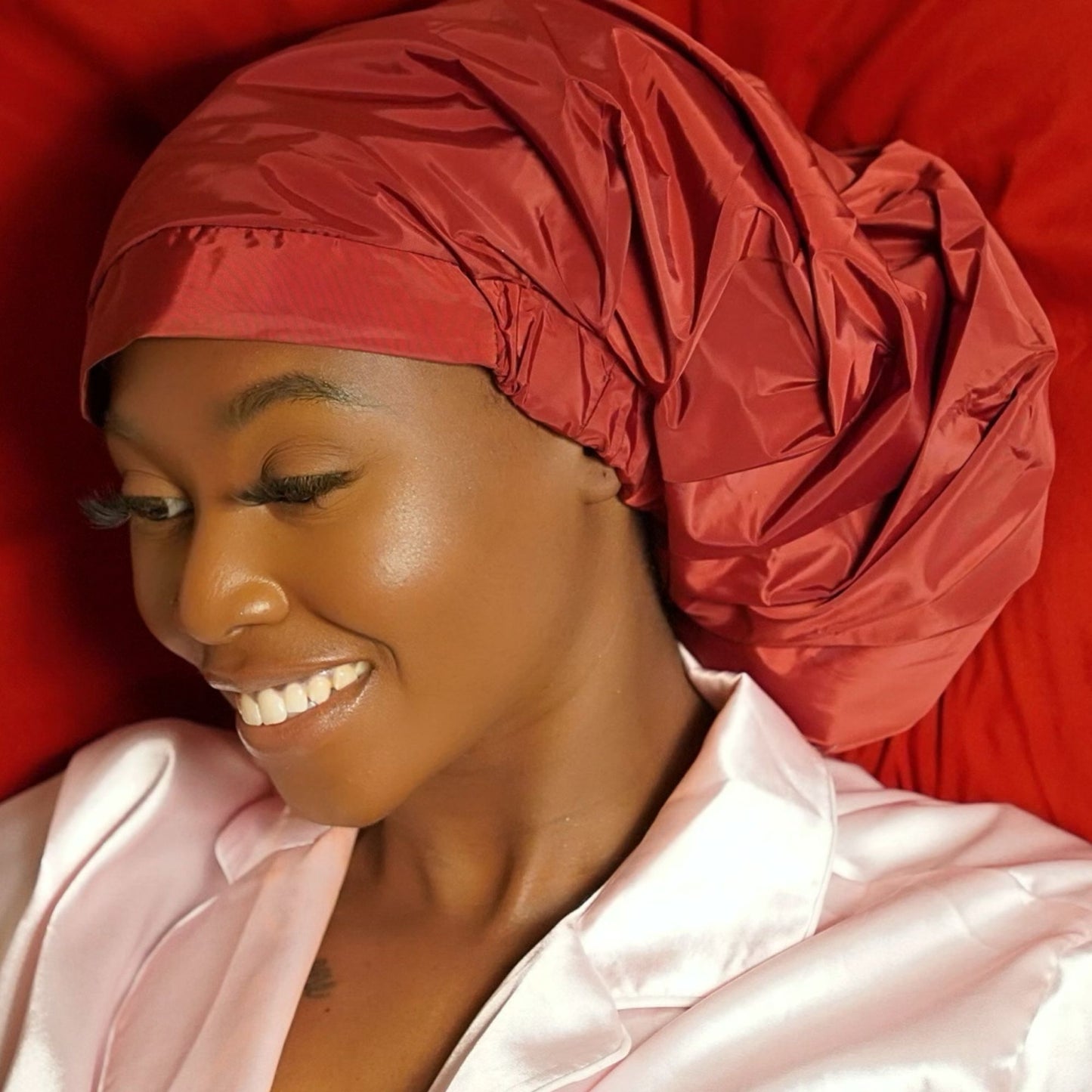 TTAT Shower Cap Jumbo Size Unisex  - Maroon