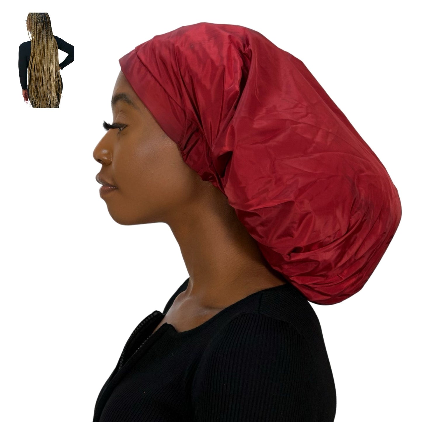 TTAT Shower Cap Jumbo Size Unisex  - Maroon
