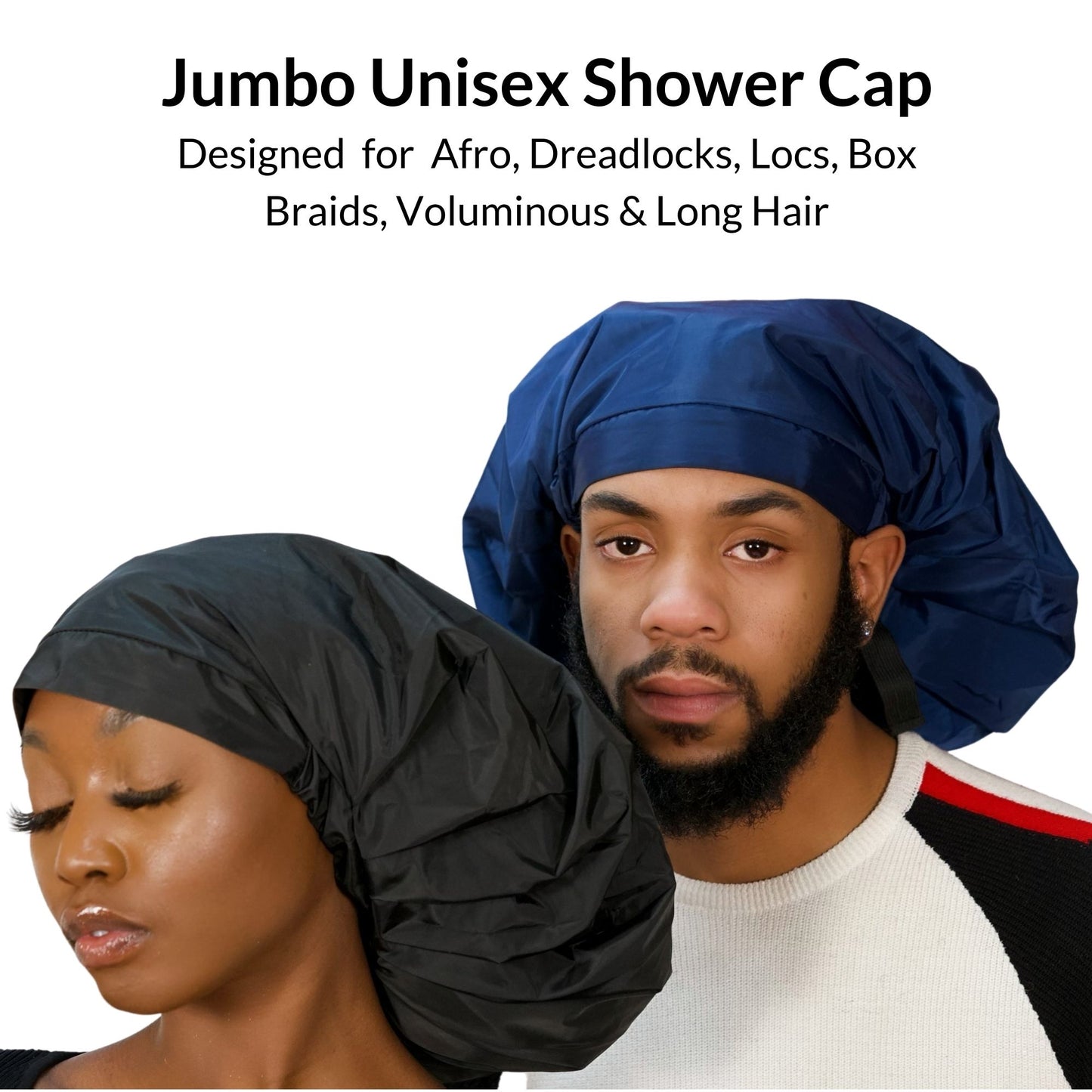 TTAT Shower Cap Jumbo Size Unisex  - Blue