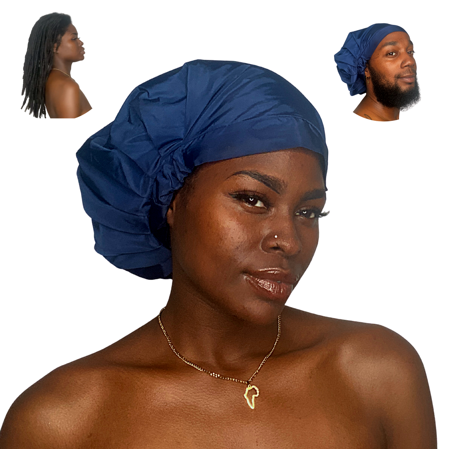 TTAT Shower Cap Extra Large Unisex - Blue