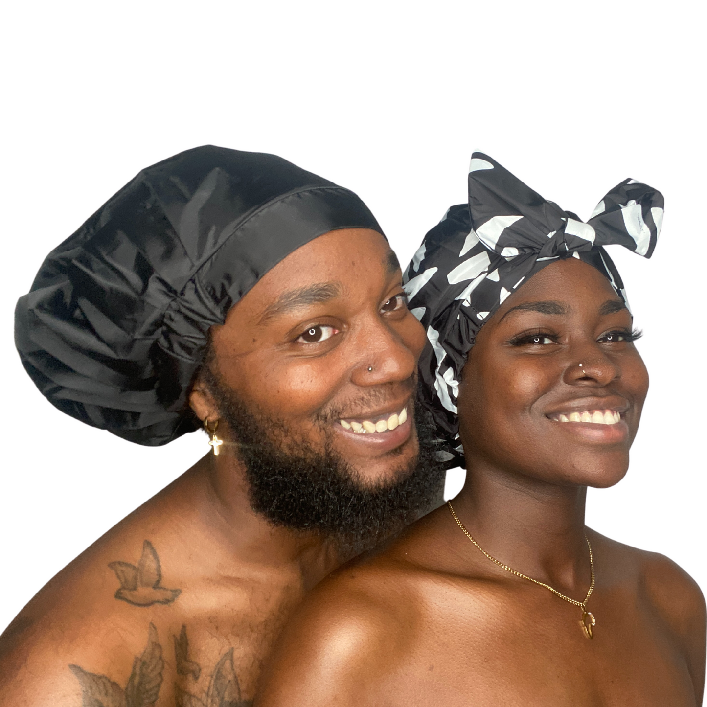 TTAT Shower Cap Extra Large Unisex  - Black