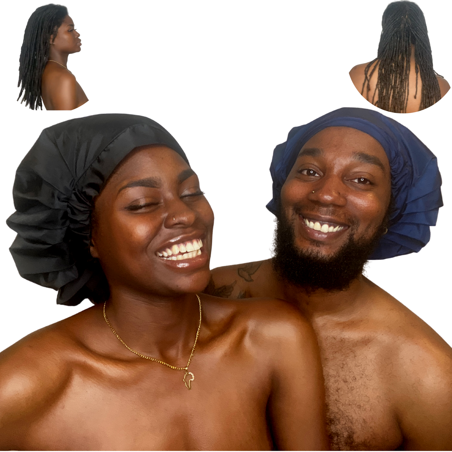 TTAT Shower Cap Extra Large Unisex - Blue