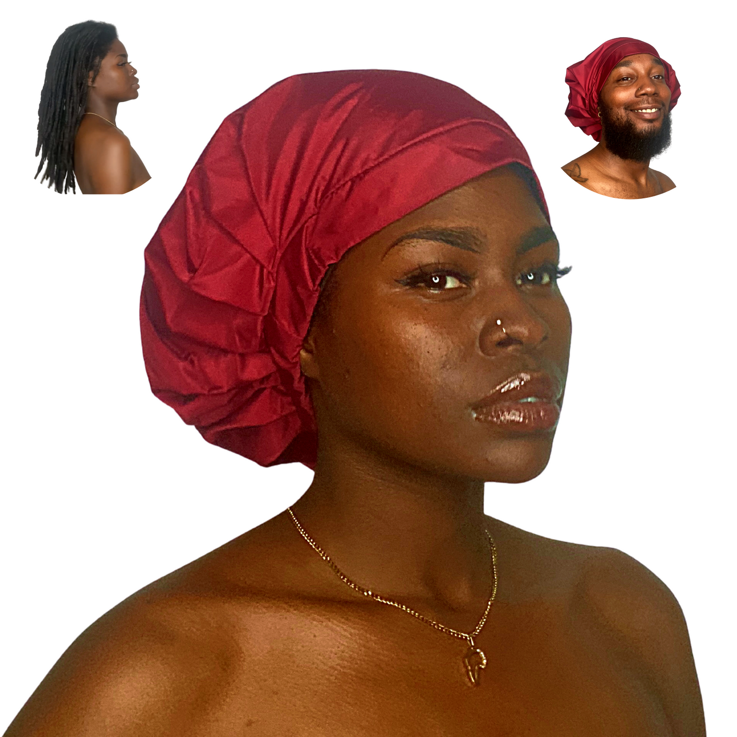 TTAT Shower Cap Extra Large Unisex - Maroon