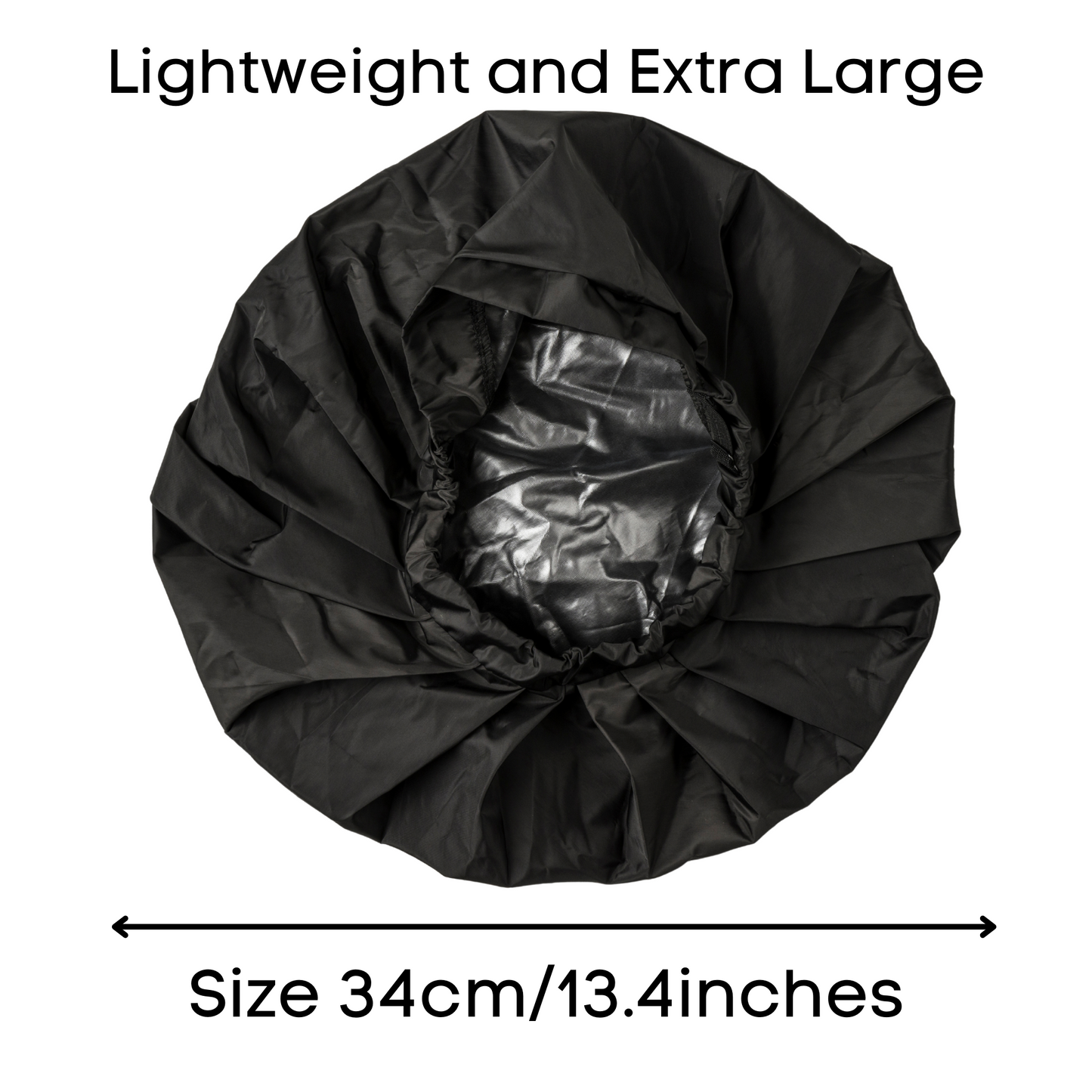 TTAT Shower Cap Extra Large Unisex  - Black