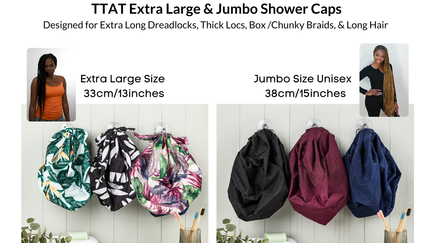 TTAT Shower Cap Jumbo Size Unisex  - Blue